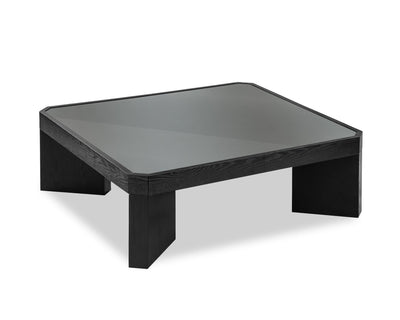Liang & Eimil Living Baltimore Coffee Table - Black Ash & Glass House of Isabella UK