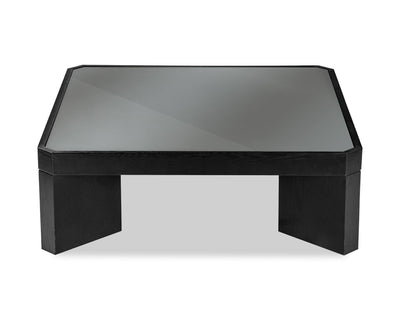 Liang & Eimil Living Baltimore Coffee Table - Black Ash & Glass House of Isabella UK