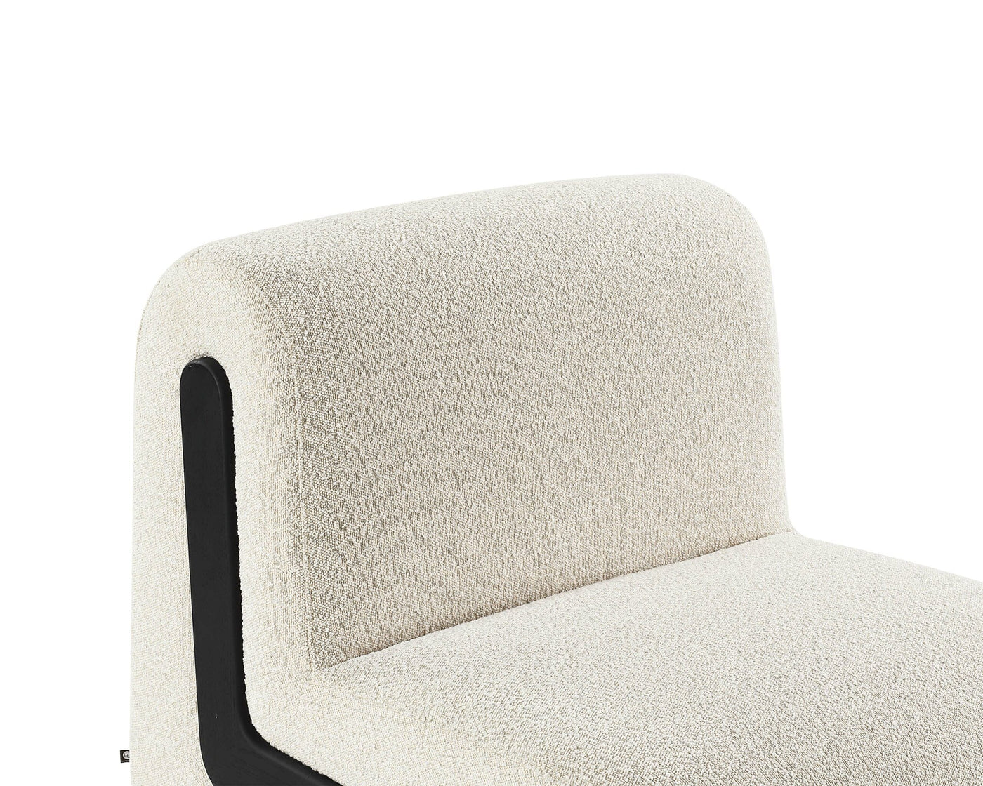Liang & Eimil Living Bola Occasional Chair -Boucle Whisk & Black House of Isabella UK