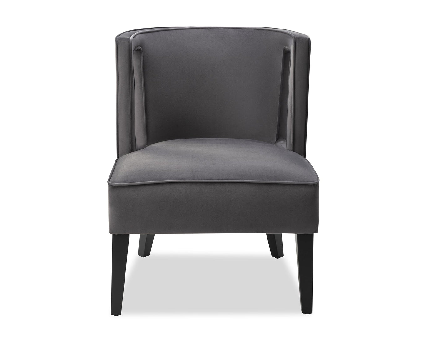 Liang & Eimil Living Cara Occasional Chair Night Grey Velvet House of Isabella UK