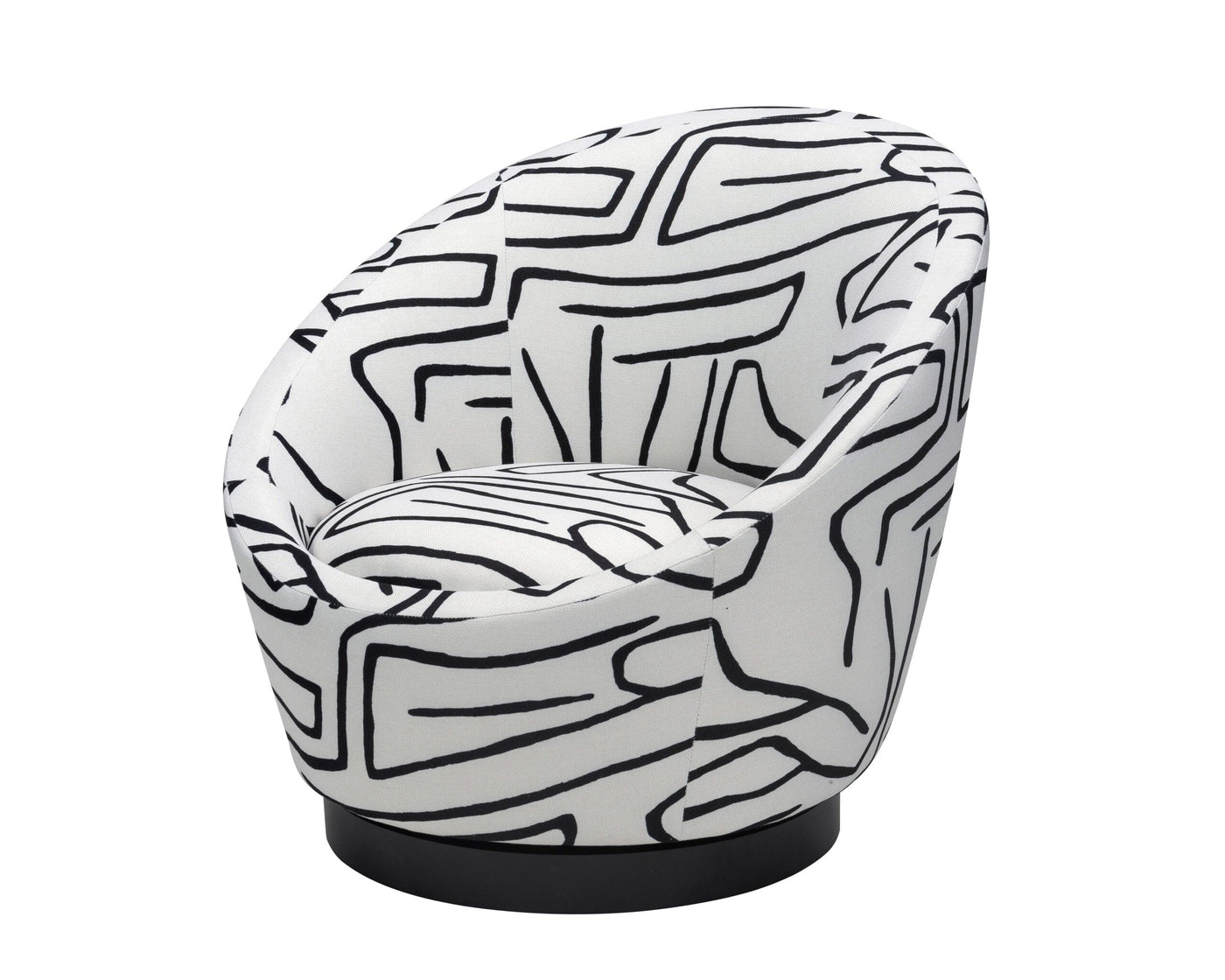 Liang & Eimil Living Ekte Occasional Chair - Zebra Black and White House of Isabella UK