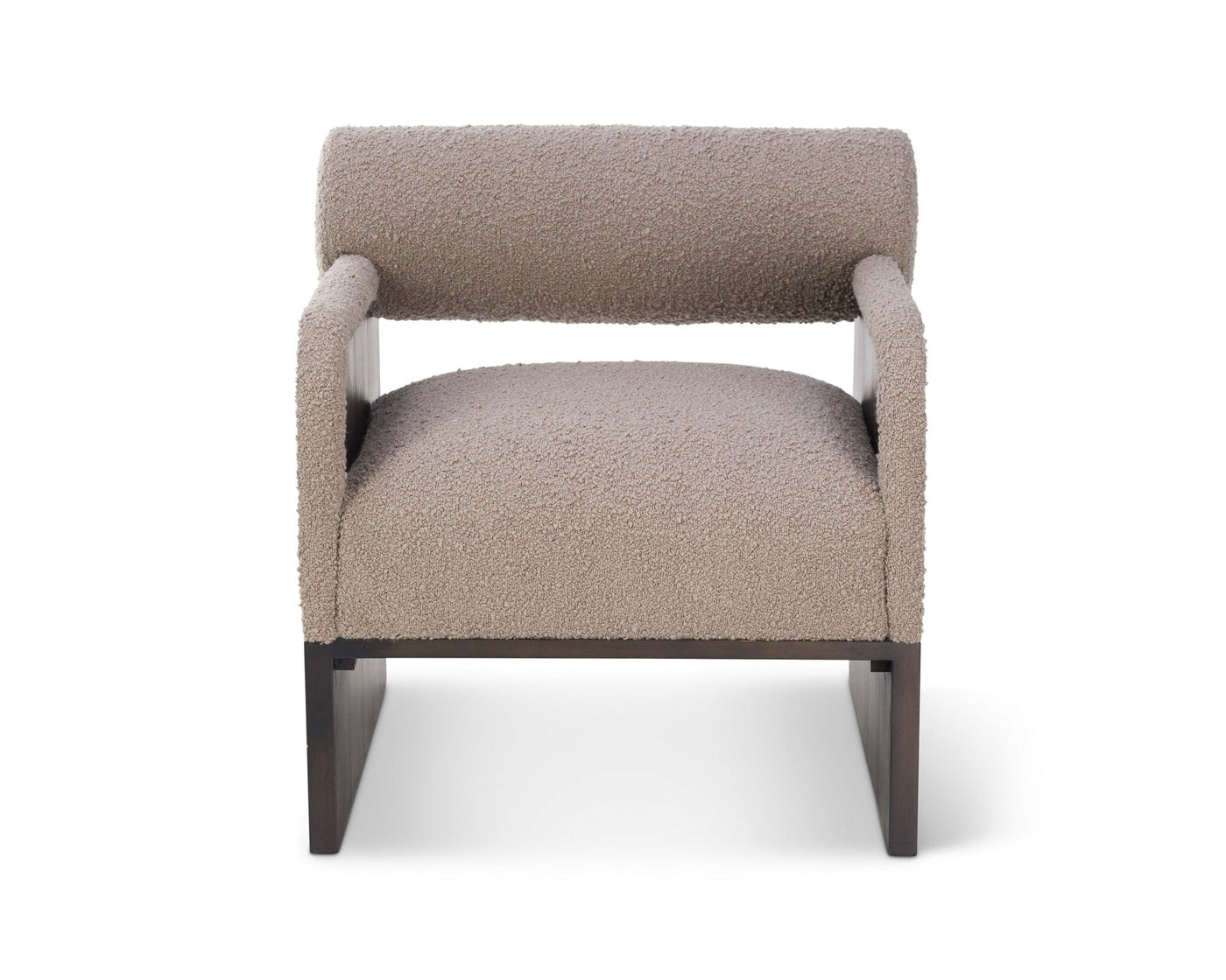Liang & Eimil Living Elis Occasional Chair - Beverly Boucle Espresso Grey House of Isabella UK