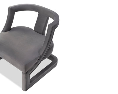 Liang & Eimil Living Jimi Occasional Chair Night Grey Velvet House of Isabella UK