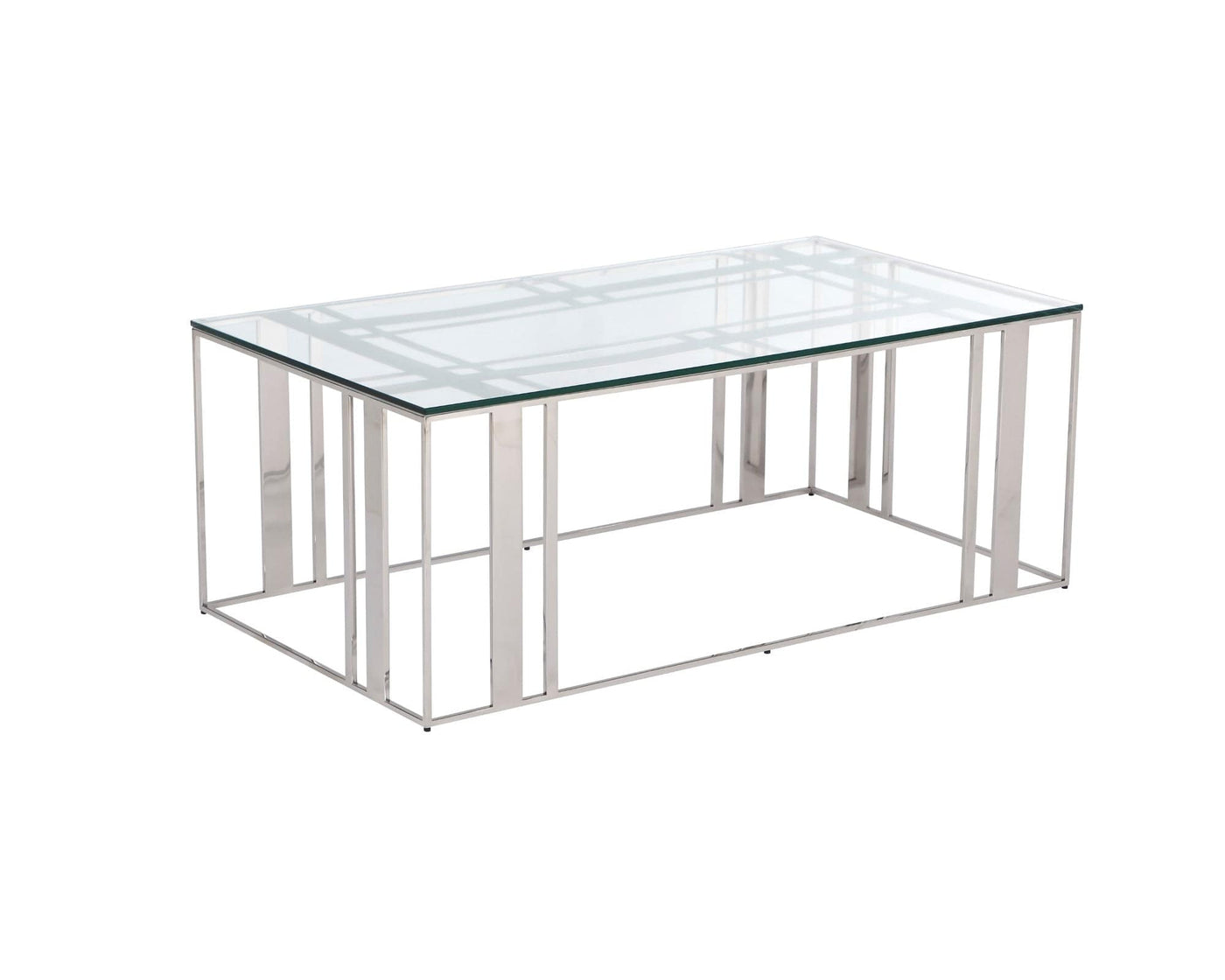Liang & Eimil Living Lafayette Coffee Table Polished Stainless Steel House of Isabella UK
