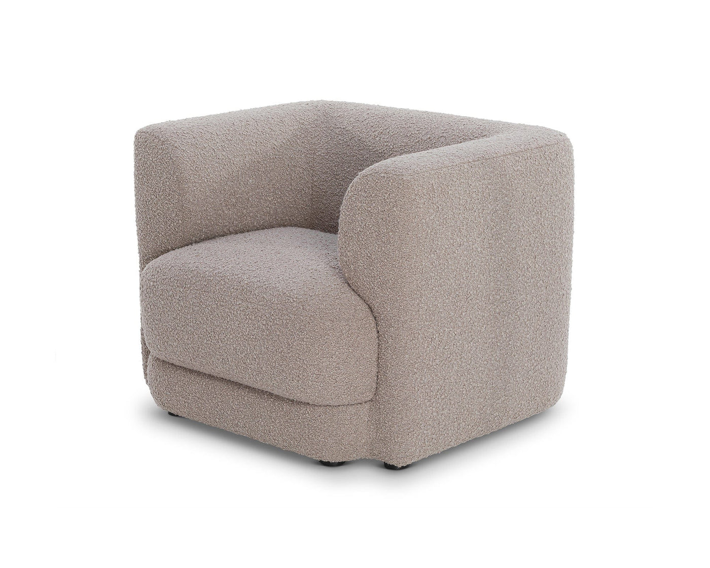 Liang & Eimil Living Lexington Occasional Chair - Beverly Boucle Espresso Grey House of Isabella UK