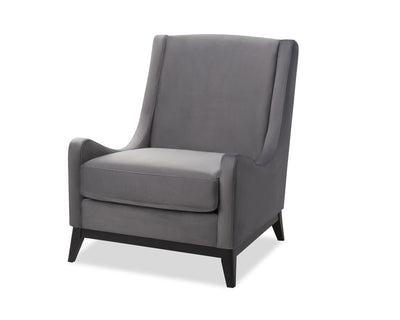 Liang & Eimil Living Lima Occasional Chair Night Grey Velvet House of Isabella UK