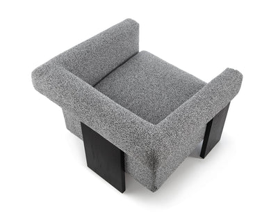 Liang & Eimil Living Maplin Occasional Chair - Speckle Grey/Matt Black House of Isabella UK