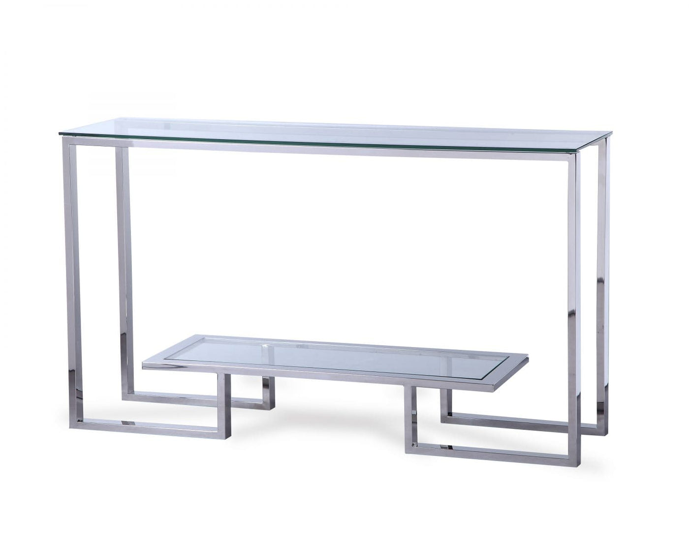 Liang & Eimil Living Mayfair Console Table Polished Steel House of Isabella UK