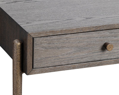 Liang & Eimil Living Nella Console Table - Brushed Brown & Hammered Dark Bronze House of Isabella UK