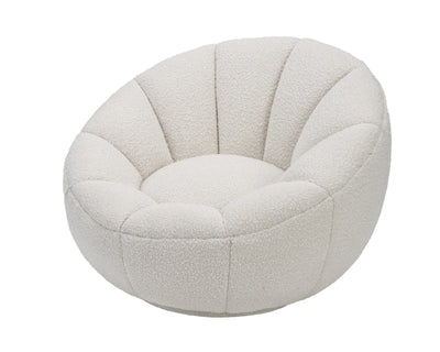 Liang & Eimil Living Paradise Swivel Chair - Boucle Sand Fabric House of Isabella UK