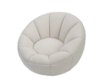 Liang & Eimil Living Paradise Swivel Chair - Boucle Sand Fabric House of Isabella UK