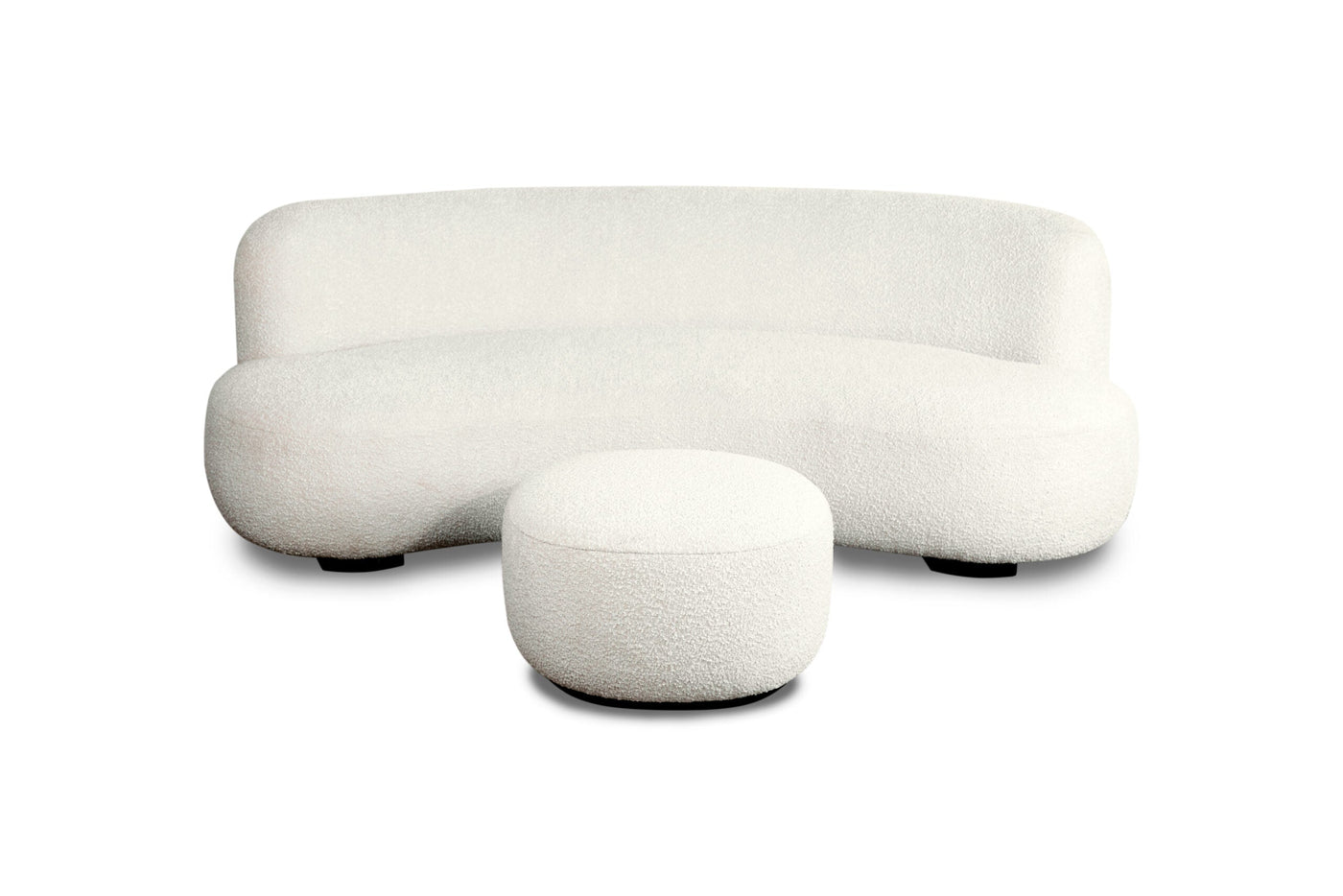 Liang & Eimil Living Polter Ottoman - Boucle Sand House of Isabella UK