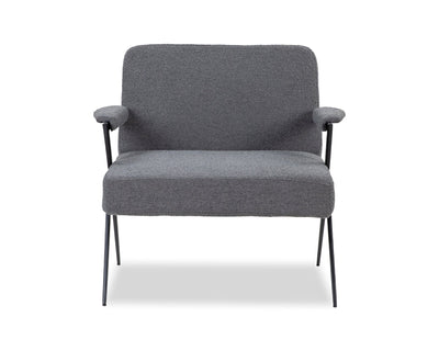 Liang & Eimil Living Ponti Occasional Chair - Boucle Grey House of Isabella UK