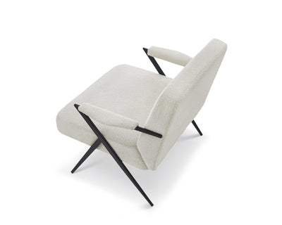 Liang & Eimil Living Ponti Occasional Chair - Boucle Sand House of Isabella UK