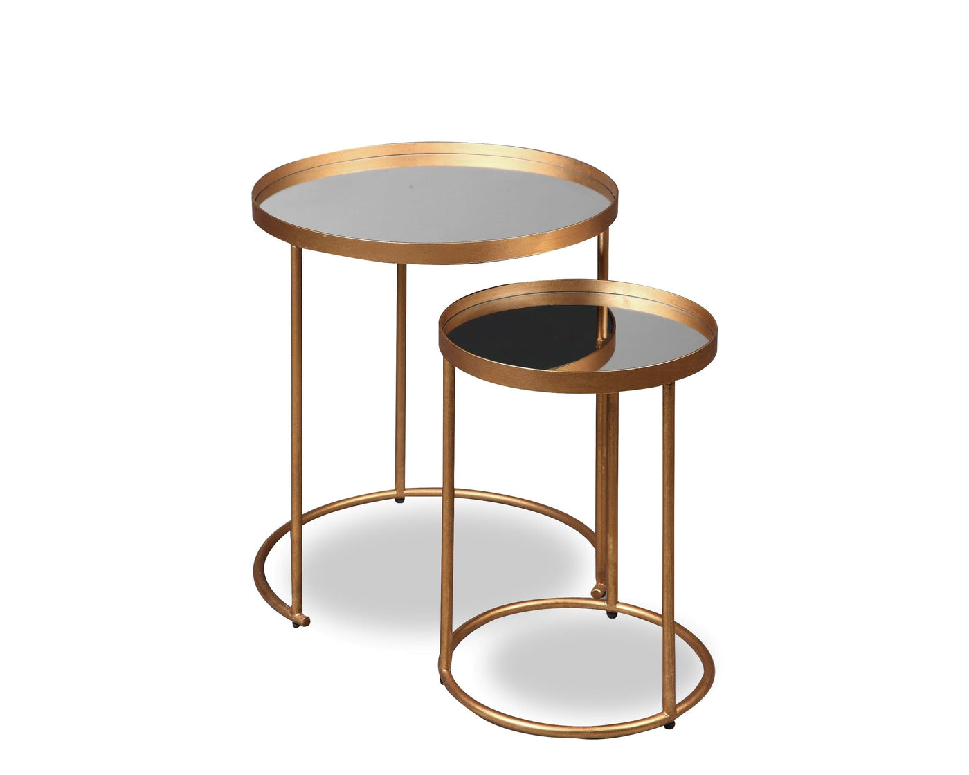 Liang & Eimil Living Song Side Tables (Antique Gold) House of Isabella UK
