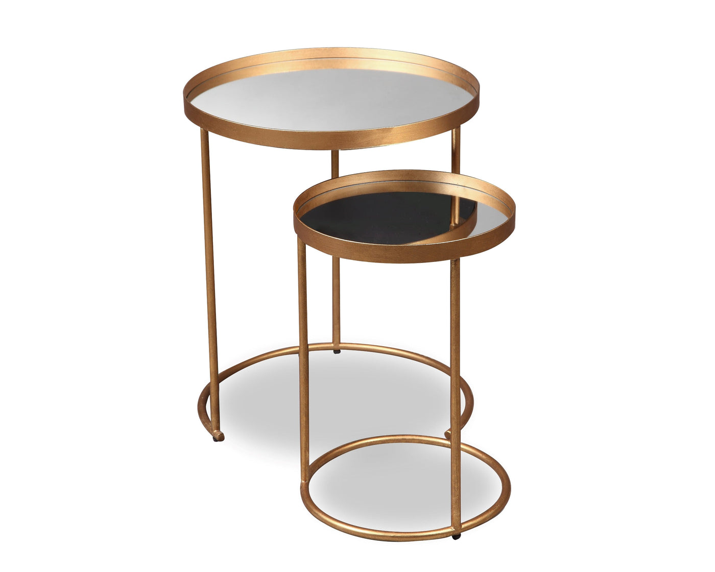 Liang & Eimil Living Song Side Tables (Antique Gold) House of Isabella UK