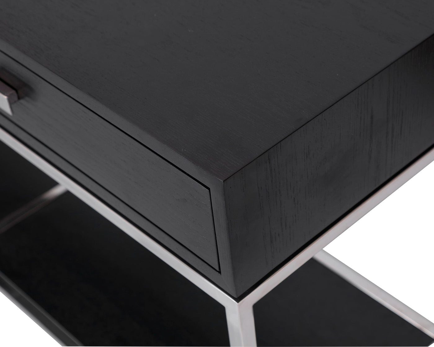 Liang & Eimil Sleeping Levi Bedside Table - Polished Stainless Steel House of Isabella UK