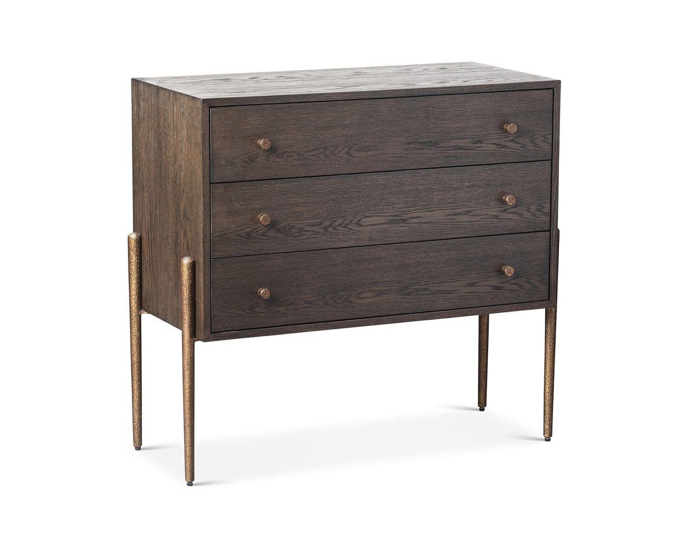 Liang & Eimil Sleeping Nella Chest Of Drawer - Brushed Brown & Hammered Dark Bronze House of Isabella UK
