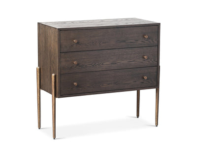 Liang & Eimil Sleeping Nella Chest Of Drawer - Brushed Brown & Hammered Dark Bronze House of Isabella UK
