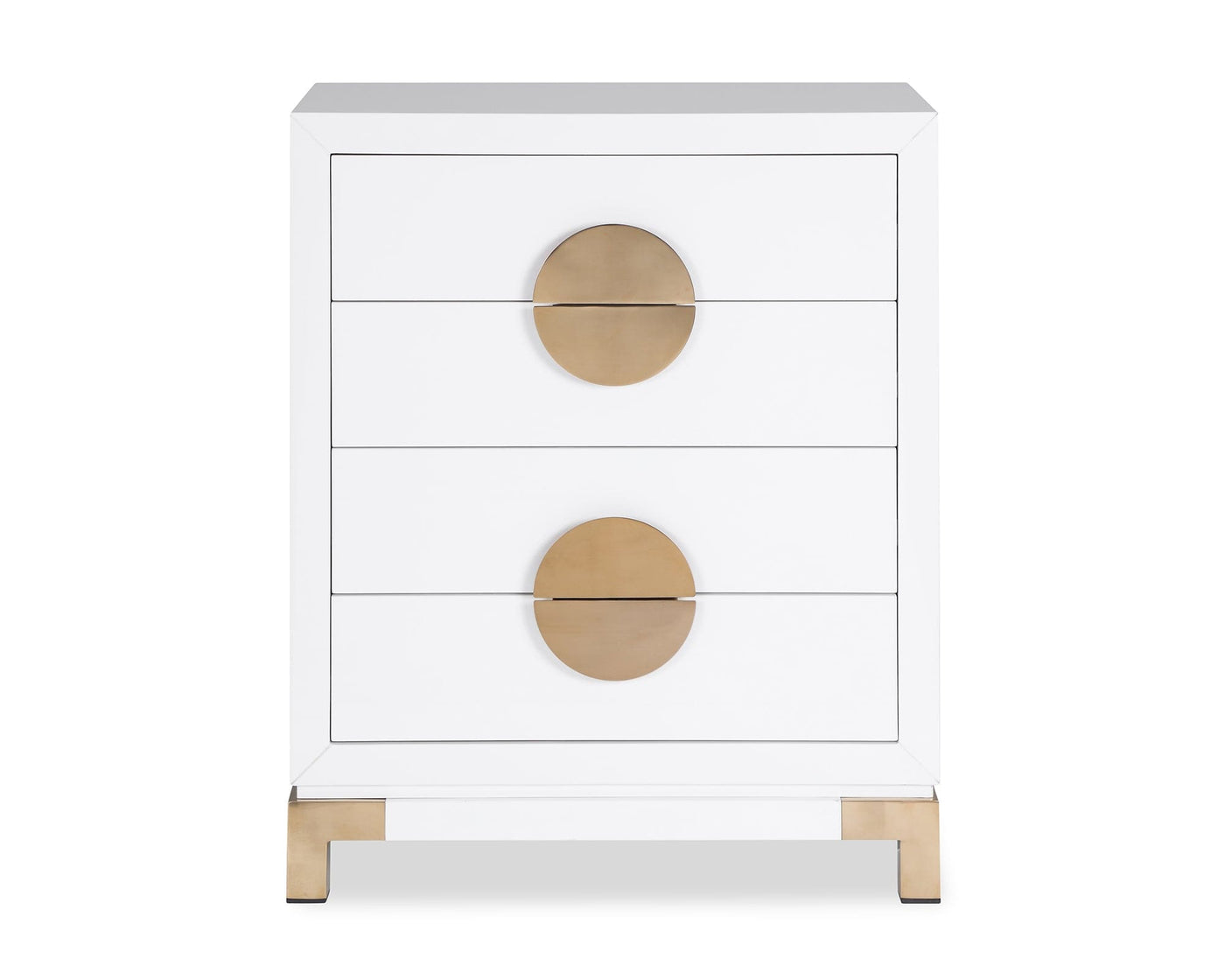 Liang & Eimil Sleeping Otium Chest of Drawers - White High Gloss Top House of Isabella UK