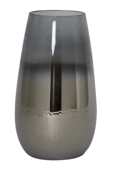 Light & Living Accessories Pack of 2 x Vases 23x40 cm IZEDA glass metallic grey | OUTLET House of Isabella UK