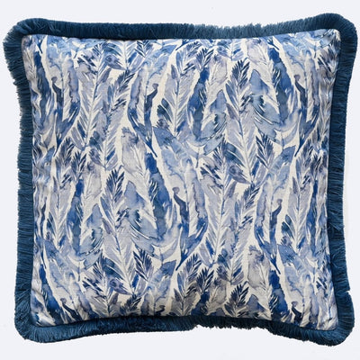 Malini Accessories Malini Plume Blue Cushion House of Isabella UK