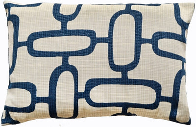 Malini Rectangle Edison Blue Cushion