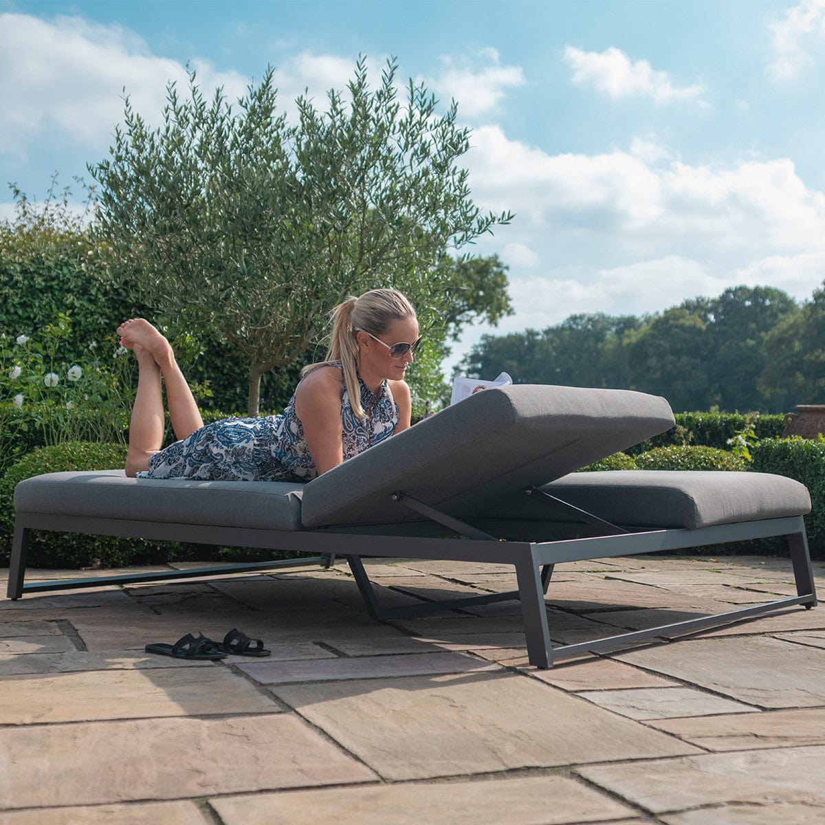 Maze Outdoors Allure Double Sunlounger / Flanelle House of Isabella UK
