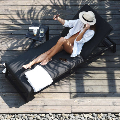 Maze Outdoors Allure Sunlounger / Charcoal House of Isabella UK