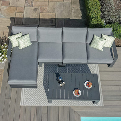Maze Outdoors Amalfi Chaise Sofa Set / Grey House of Isabella UK