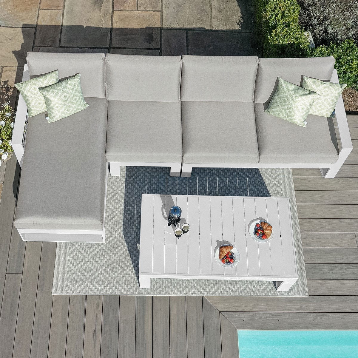 Maze Outdoors Amalfi Chaise Sofa Set / White House of Isabella UK