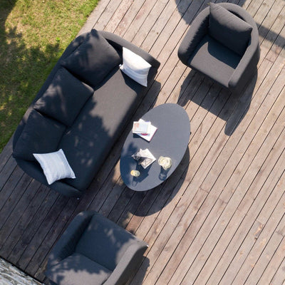 Maze Outdoors Ambition 3 Seat Sofa Set / Charcoal House of Isabella UK