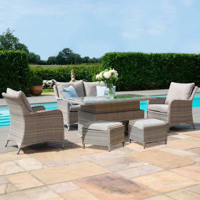 Maze Outdoors Cotswold 2 Seat Sofa Dining with Rising Table House of Isabella UK