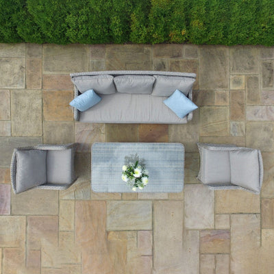 Maze Outdoors Cotswold 3 Seat Sofa Dining with Rising Table House of Isabella UK