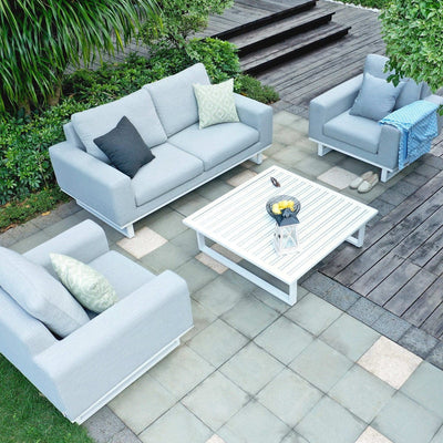 Maze Outdoors Ethos 2 Seat Sofa Set with Coffee Table / Lead Chine House of Isabella UK