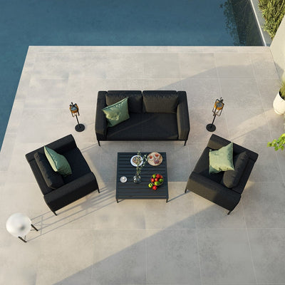 Maze Outdoors Eve 2 Seat Sofa Set / Charcoal House of Isabella UK