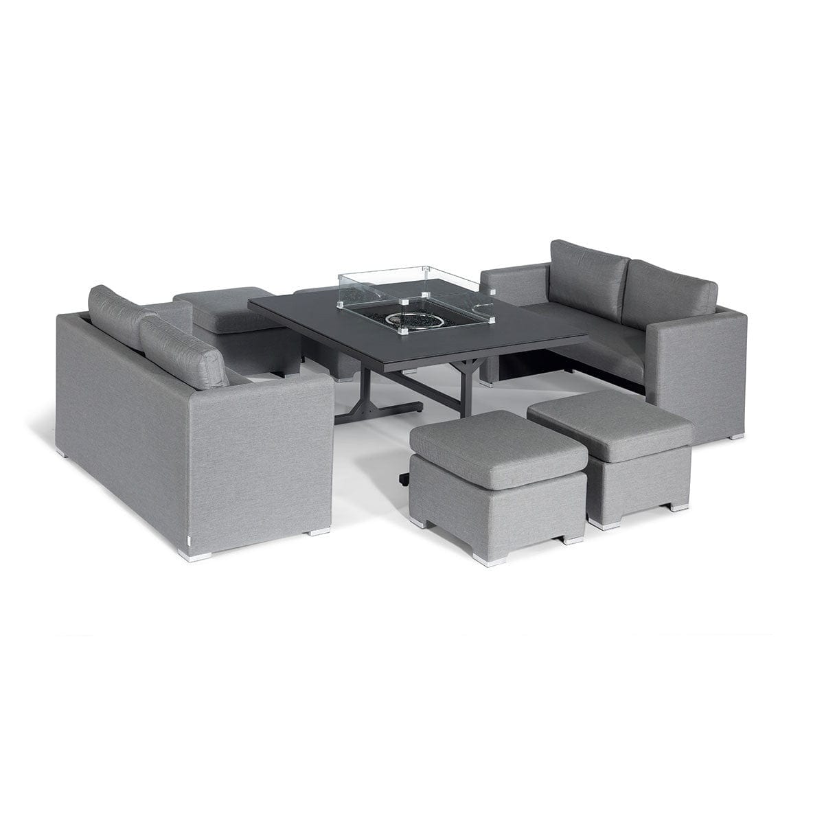 Maze Outdoors Fuzion Cube Sofa Set with Fire Pit / Flanelle House of Isabella UK
