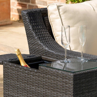 Maze Outdoors Ice Bucket Side Table / Brown House of Isabella UK