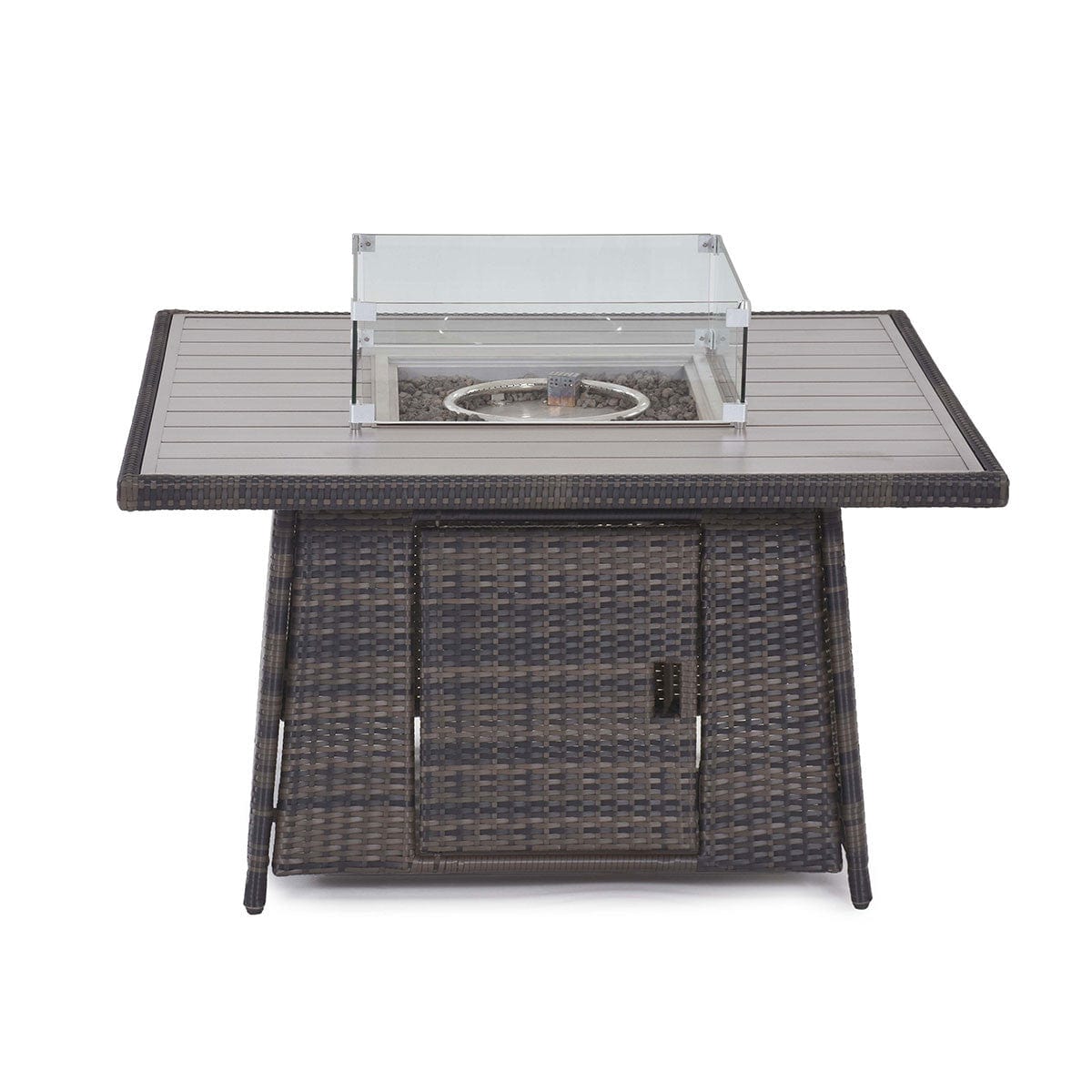 Maze Outdoors Kingston Corner Deluxe with Fire Pit / Brown House of Isabella UK