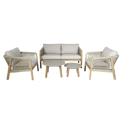 Maze Outdoors Martinique 2 Seat Lounge Set - Light Brown House of Isabella UK