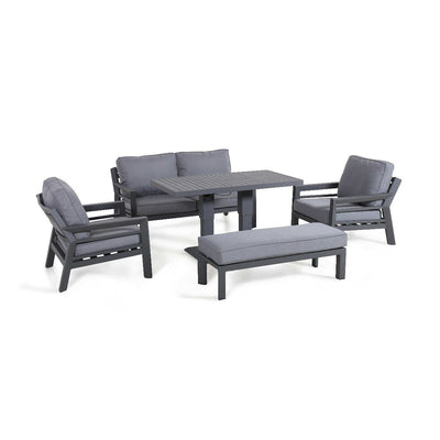 Maze Outdoors New York 2 Seat Sofa Set with Rising Table / Grey House of Isabella UK