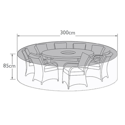 Maze Outdoors Outdoor Cover for 8 Seat Round Dining Set House of Isabella UK