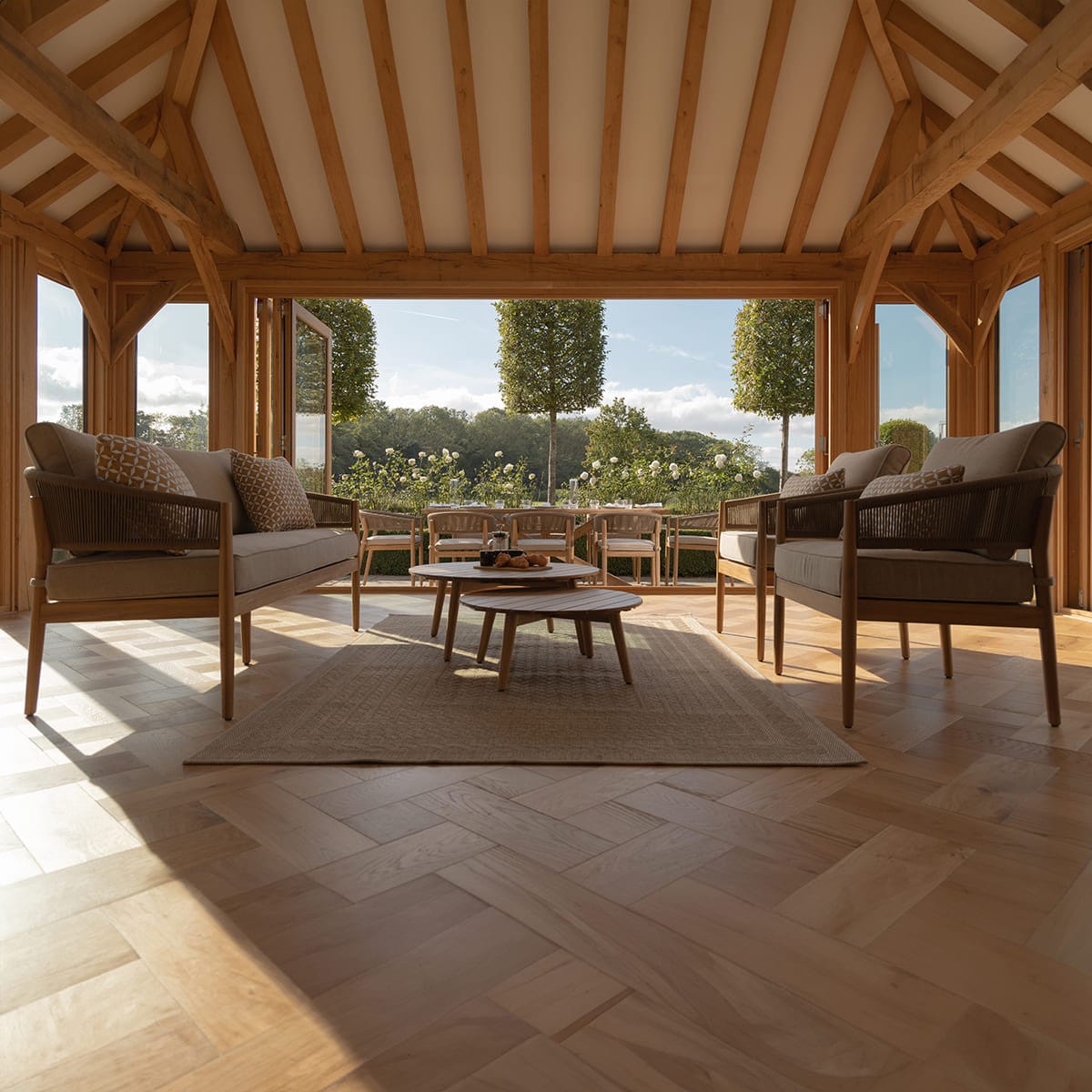 Maze Outdoors Porto 2 Seat Lounge Set - Sandstone House of Isabella UK