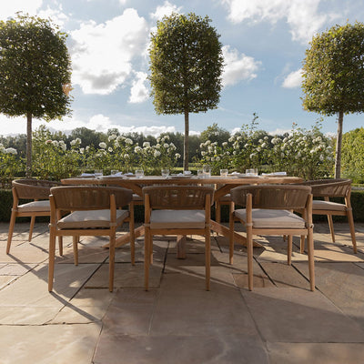Maze Outdoors Porto 8 Seat Rectangular Dining Set - Sandstone House of Isabella UK
