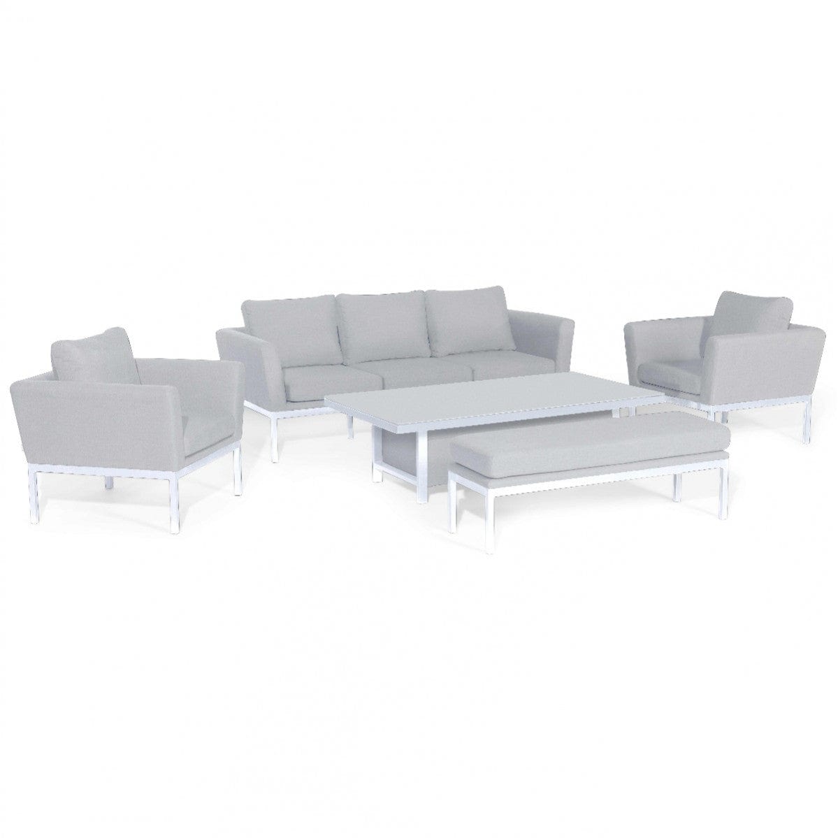 Maze Outdoors Pulse 3 Seat Sofa Set with Rising Table / Lead Chine House of Isabella UK