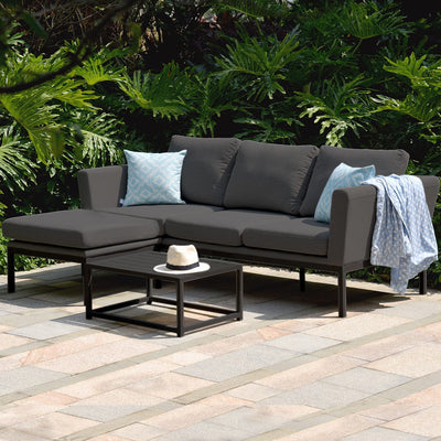 Maze Outdoors Pulse Chaise Sofa Set / Charcoal House of Isabella UK