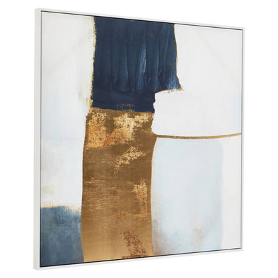 Noosa & Co. Accessories Astratto Blue And Gold Foil Wall Art House of Isabella UK