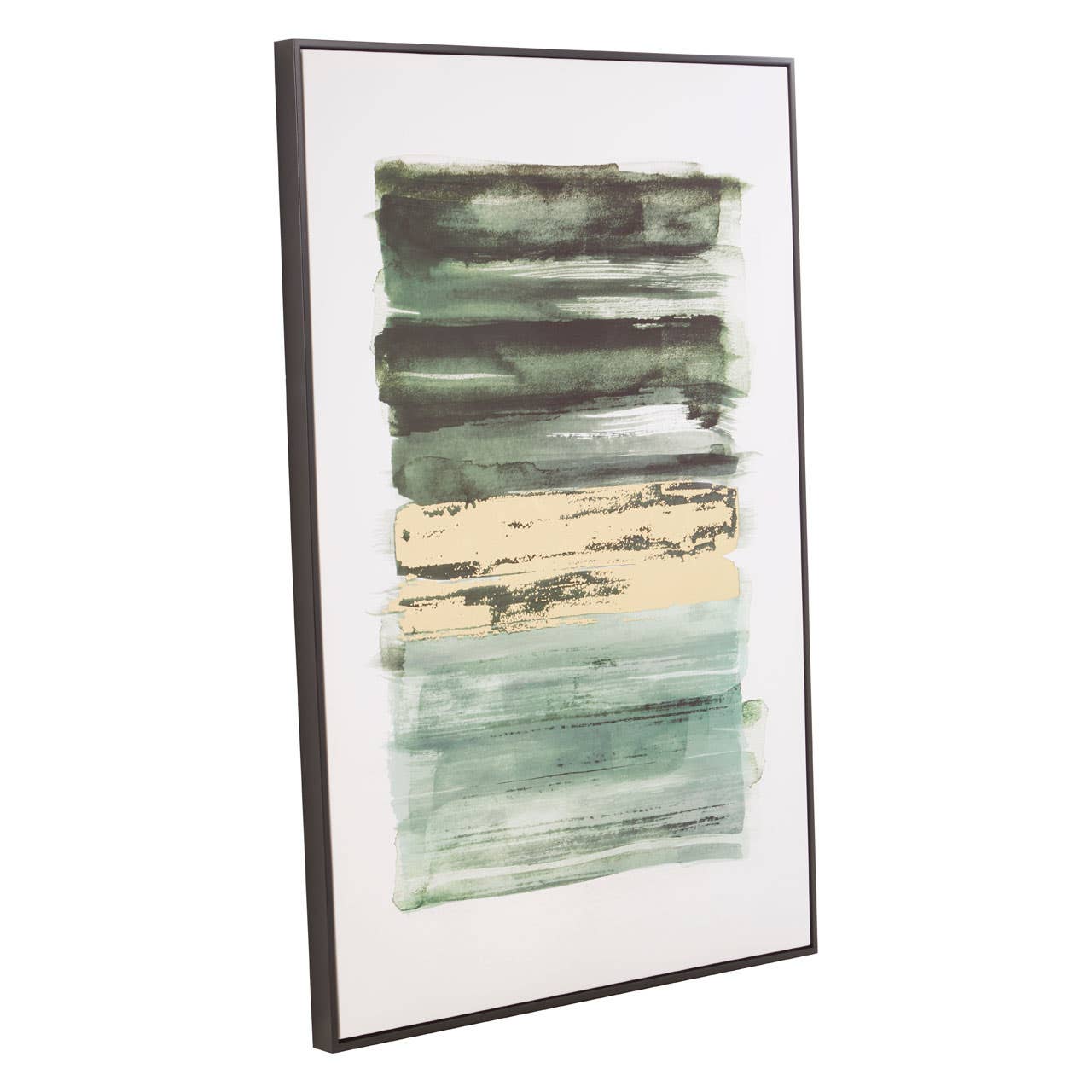 Noosa & Co. Accessories Astratto Canvas Green And Gold Wall Art House of Isabella UK