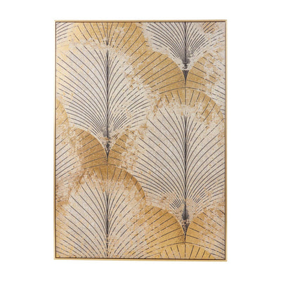 Noosa & Co. Accessories Astratto Canvas Grey And Gold Finish Wall Art House of Isabella UK