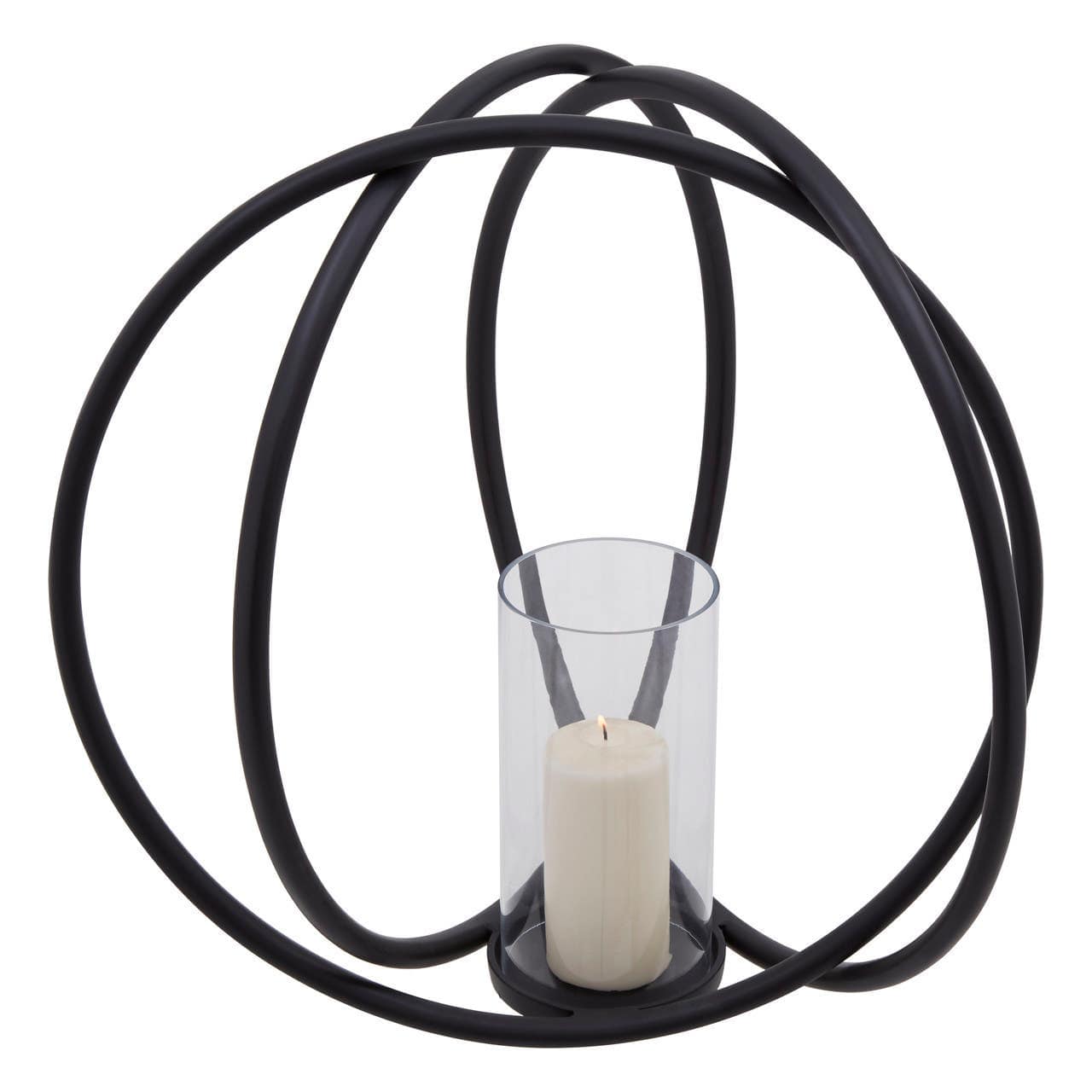 Noosa & Co. Accessories Aura Matte Black Large Candle Holder House of Isabella UK